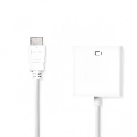 NEDIS CONVERSOR HDMI MACHO / VGA FEMEA + JACK 3.5"MM AUDIO 0