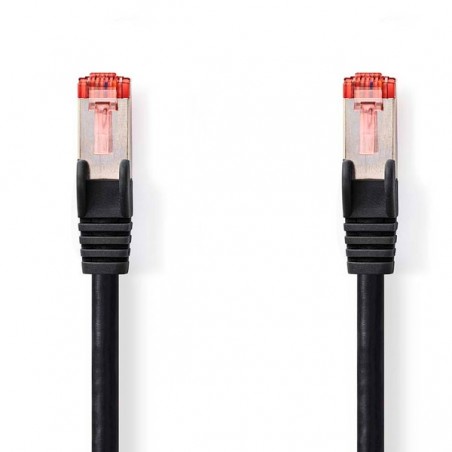 NEDIS CAT6 CABLE S/FTP RJ45 MALE RJ45 MALE 10.0M LSZH BLACK