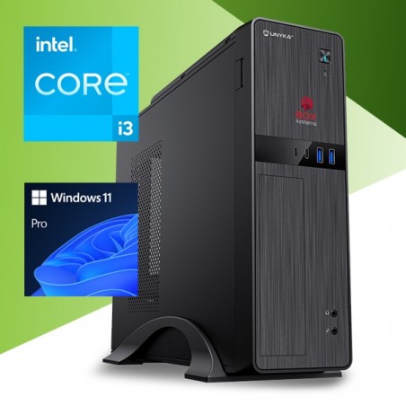 BOX SYSTEMS ENTRY DESKTOP i3-14100 16GB 500GB SSD DVD W11P