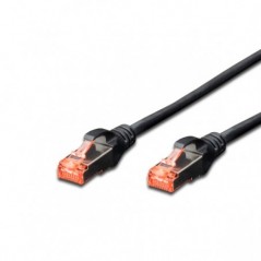 WP RACK CHICOTE CAT6 UTP AWG26/7 0.5MT BLACK