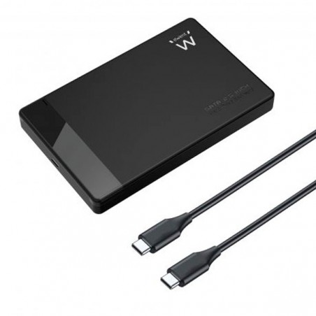EWENT CAIXA DISCO EXTERNA USB-C SEM PARAFUSOS BLACK