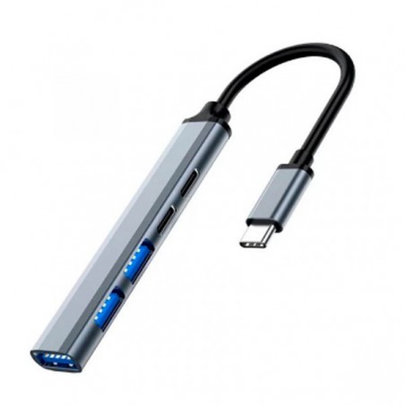 EWENT HUB USB-C 1xUSB 3.2 2xUSB 2.0 1xUSB-C 2.0 1xUSB-C PD 1