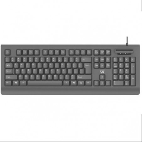 EWENT TECLADO COM LEITOR DE CARTÃO CIDADÃO USB BLACK