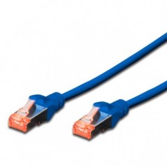 WP RACK CHICOTE CAT6A S-FTP AWG26/7 0.5MT BLUE