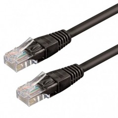 WP RACK CHICOTE CAT6 UTP AWG26/7 1MT BLACK