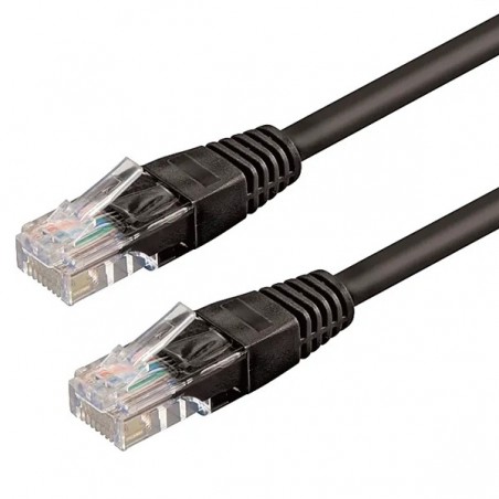 WP RACK CHICOTE CAT6 UTP AWG26/7 1MT BLACK