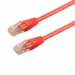 WP RACK CHICOTE CAT6 UTP AWG24/7 0.5MT RED