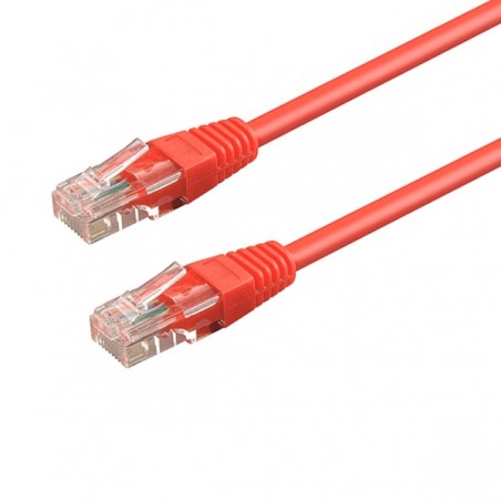 WP RACK CHICOTE CAT6 UTP AWG24/7 0.5MT RED