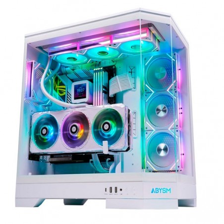 ABYSM GAMING CAIXA EATX DANUBE SAVA H600 ARGB TEMP GLASS WHI