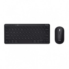 TRUST TECLADO & RATO WIRELESS BLUETOOTH BATERIA LYRA BLACK