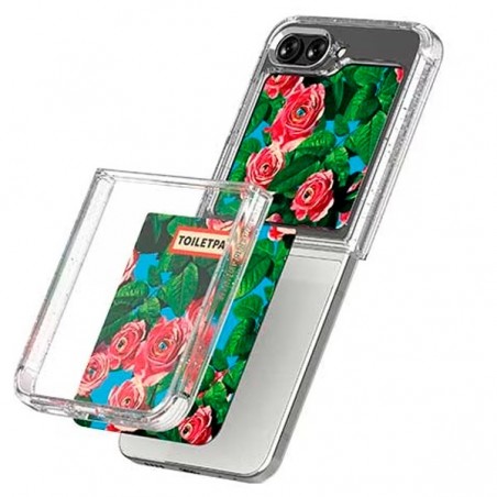SAMSUNG CAPA FLIP5 TOILET PAPER FLOWER