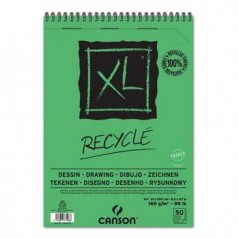 Bloco Espiralado Canson XL Recycle A4 160gr 50F / Escolar /