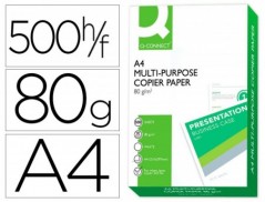 5un PAPEL FOTOCOPIA Q-CONNECT, A4, EMB. 500 FOLHAS, 80 GRS
