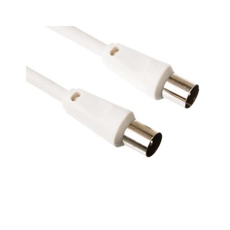 Cabo coaxial com fichas de TV basic macho/macho 10m / Cabos