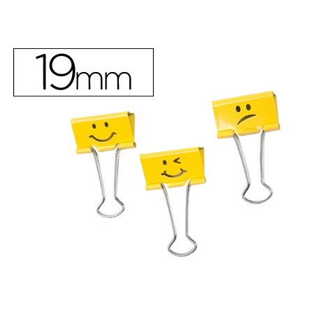 MOLA METALICA RAPESCO REVERSIVEL 19 MM EMOJIS AMARELO