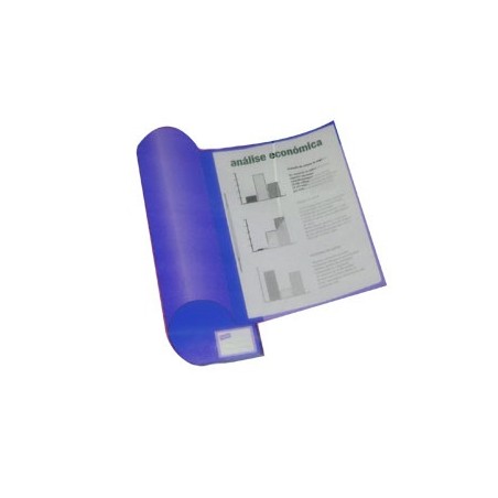 Classificador Plast Azul Capa Transp c/Ferragem Pack 10 / Ar