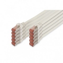DIGITUS CHICOTE CAT 6 S-FTP LSZH 2MT PACK 10 BRANCO