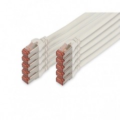 DIGITUS CHICOTE CAT 6 S-FTP LSZH 5MT PACK 10 BRANCO