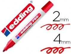 MARCADOR EDDING PONTA DE FIBRA 750 VERMELHO PONTA REDONDA 3,