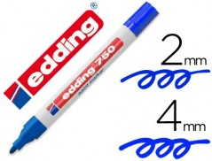 MARCADOR EDDING PONTA DE FIBRA 750 AZUL PONTA REDONDA 3,5 MM
