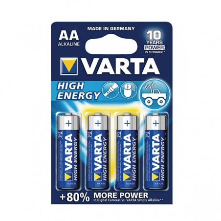 VARTA PILHAS ALCALINAS HIGH ENERGY 4906 - LR06/AA PACK 4 UNI