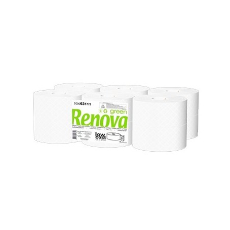 Papel Higienico (Jumbo) RenovaGreen 2Fls 90mts (Pack12) / Ma