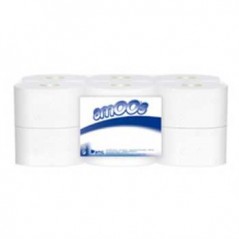 Papel Higienico (Jumbo) 180mts 2Fls Amos-12un