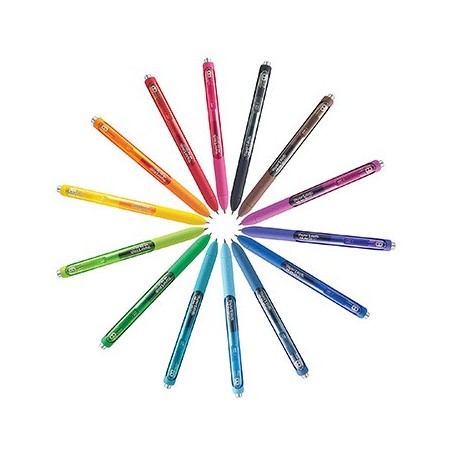 Esferográfica 14 Cores 0,7mm Gel Retrátil Inkjoy 14un