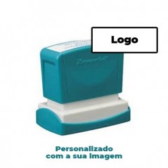 Carimbo 24x49mm Xstamper Quix Preto 1un., personalizado