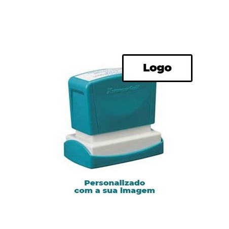Carimbo 24x49mm Xstamper Quix Preto 1un., personalizado