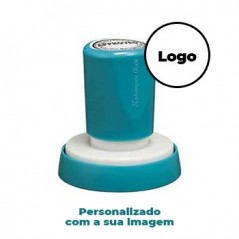 Carimbo Redondo 45mm Xstamper Quix Preto 1un., personalizado