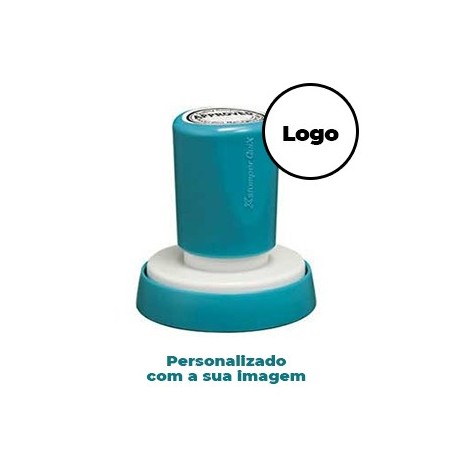 Carimbo Redondo 45mm Xstamper Quix Preto 1un., personalizado