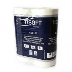 Papel Higienico Domestico 30mts Tisoft Premium 3Folhas 60Rls