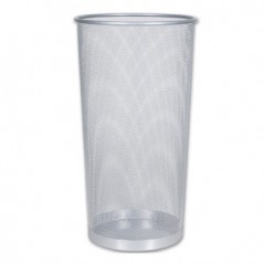 Porta Guarda Chuvas metalico de rede Prata 22,6 Litros / Man