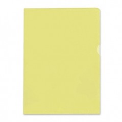 100un Bolsa Plastico em L A4 Translucido (90microns) Amarelo