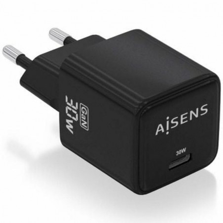 Carregador de Parede Aisens ASCH-30W1P036-BK Preto 30 W (1 U