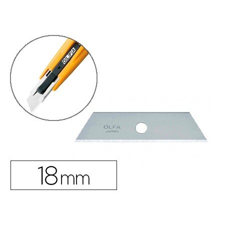 RECARGA LAMINA PARA X-ATO OLFA LARGURA 18 MM BLISTER DE 5 UN