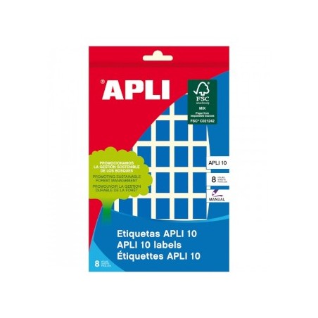 Etiquetas 12x18mm Azul 8 Folhas 448un / Papeis e Transformad