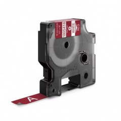 Fita Gravacao Dymo Rhino 12mmx5mts Branco/Vermelho