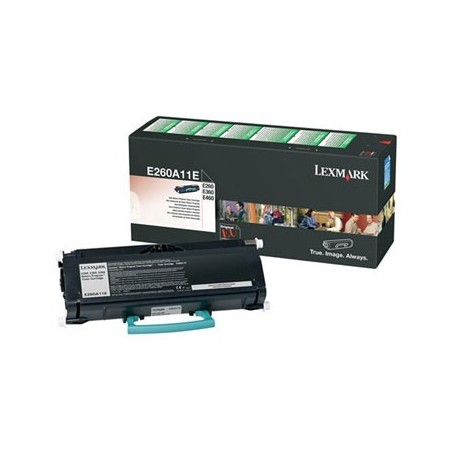 Toner LEXMARK E260A11E Preto 3500 Pág.