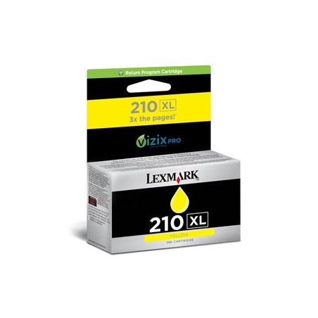Tinteiro LEXMARK Retorno 210XL Amarelo 14L0177E 1600 Pág.