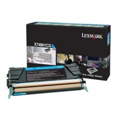 Toner LEXMARK Retorno X748 Azul X748H1CG 10000 Pág.