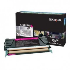 Toner LEXMARK Retorno X748 Magenta X748H1MG 10000 Pág.