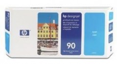 Cabeça Impressão + Kit Limpeza HP 90 Azul C5055A 400ml