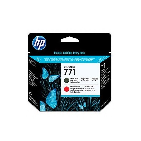 Cabeça Impressão HP 771 Preto Matte/Vermelho CE017A 775ml