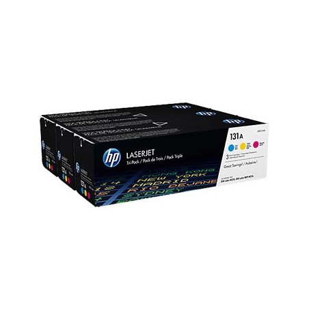 Pack Toners HP 131A 3 Cores U0SL1AM 1800 Pág.