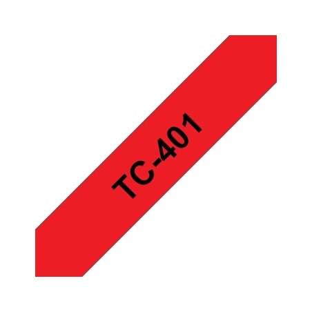 Fita Laminada 12mmx7,7mts Vermelho/Preto