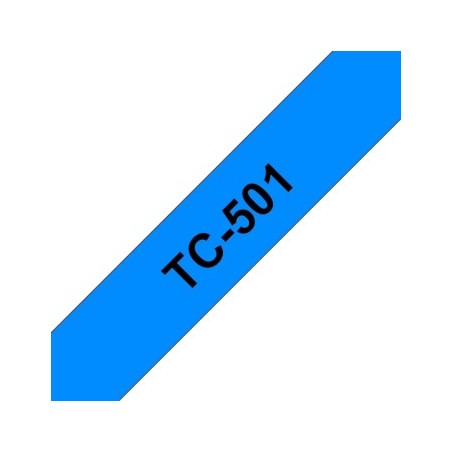 Fita Laminada 12mmx7,7mts Azul/Preto