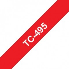 Fita Laminada 09mmx7,7mts Vermelho/Branco