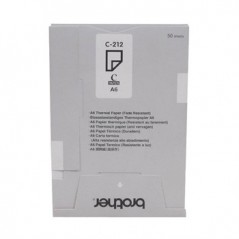 20un Papel termico A6 (C212S) 105mmx148mm Resistente decolor